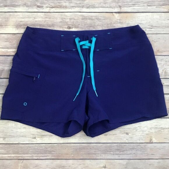 Athleta Clearwater 4” Shorts Amalfi Blue 6 - Picture 3 of 3
